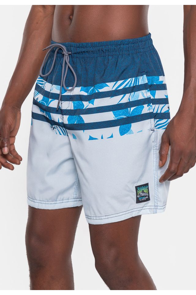 Shorts-Fatal-Sintetico-Botanic-Marinho Shorts-Fatal-Sintetico-Botanic-Marinho