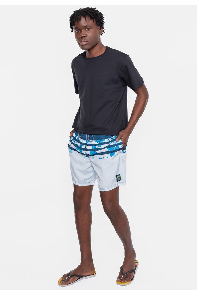 Shorts-Fatal-Sintetico-Botanic-Marinho Shorts-Fatal-Sintetico-Botanic-Marinho