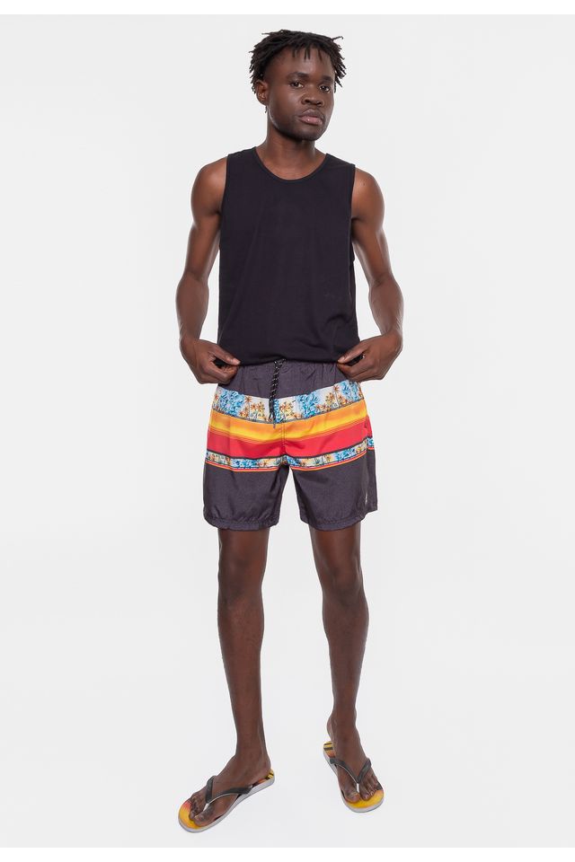 Shorts-Fatal-Sintetico-Island-Preto Shorts-Fatal-Sintetico-Island-Preto