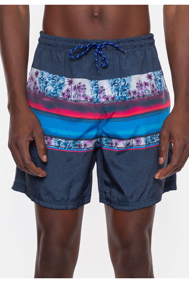 Shorts-Fatal-Sintetico-Island-Marinho Shorts-Fatal-Sintetico-Island-Marinho