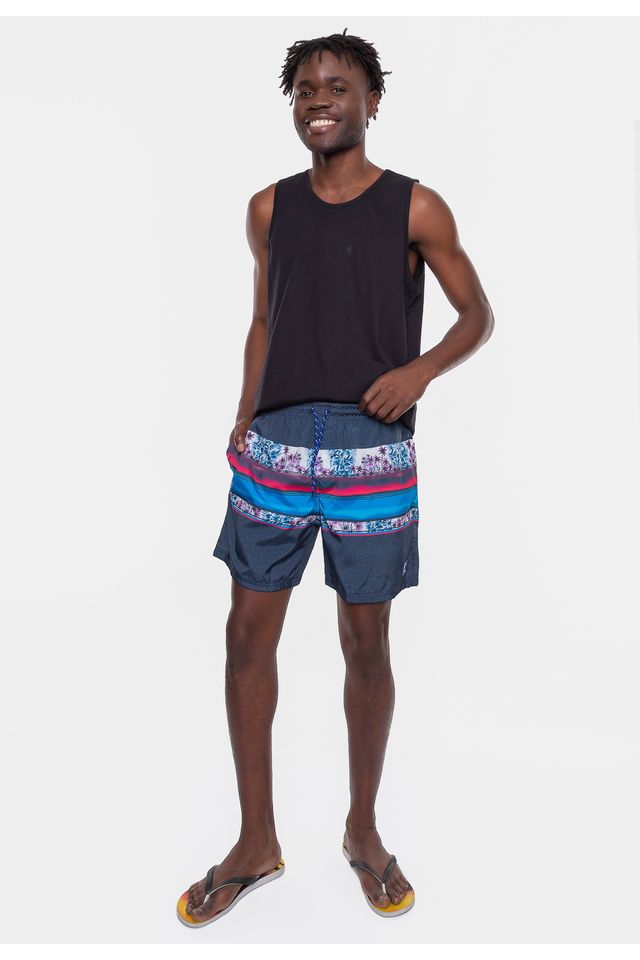 Shorts-Fatal-Sintetico-Island-Marinho