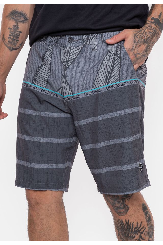 Boardshort-Onbongo-Hibrido-Preto