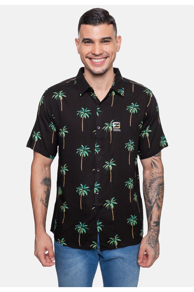 Camisa-Fatal-Viscose-Preta Camisa-Fatal-Viscose-Preta