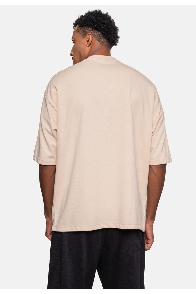 Camiseta-NBA-Logo-Surton-Los-Angeles-Lakers-Bege