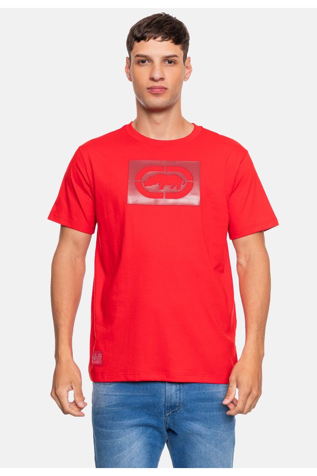 Camiseta-Ecko-Masculina-Class-Vermelha