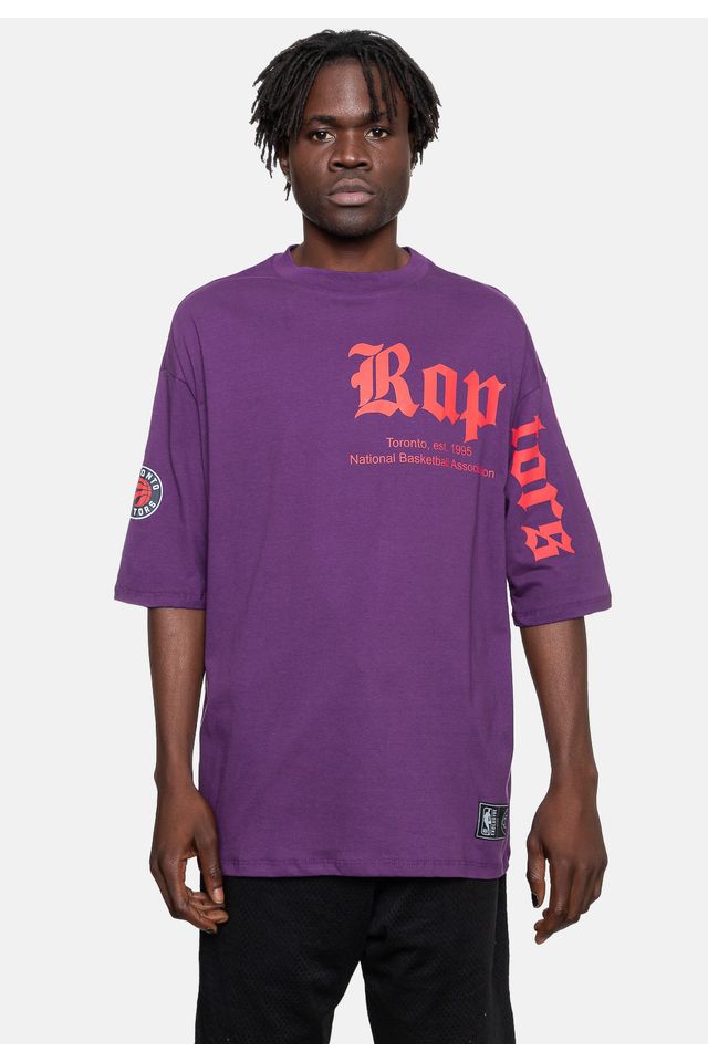 Camiseta NBA Estampada Toronto Raptors Roxa - Urbane