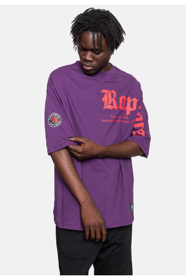 Camiseta NBA Estampada Toronto Raptors Roxa - Urbane