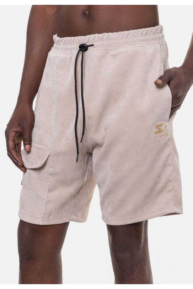 Bermuda-Starter-Masculina-Veludo-Areia Bermuda-Starter-Masculina-Veludo-Areia