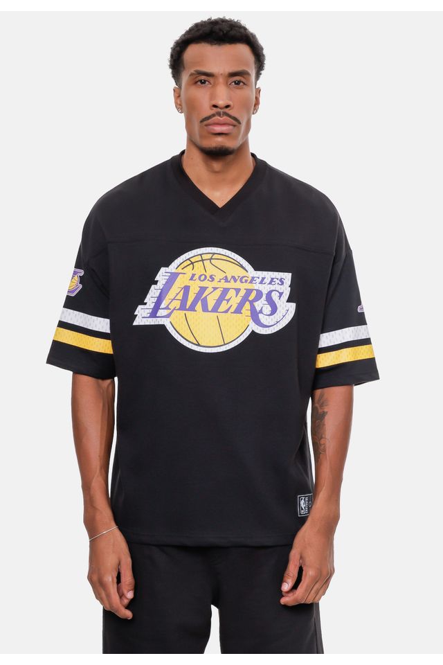 Camiseta-NBA-Oversize-Especial-Los-Angeles-Lakers-Preta
