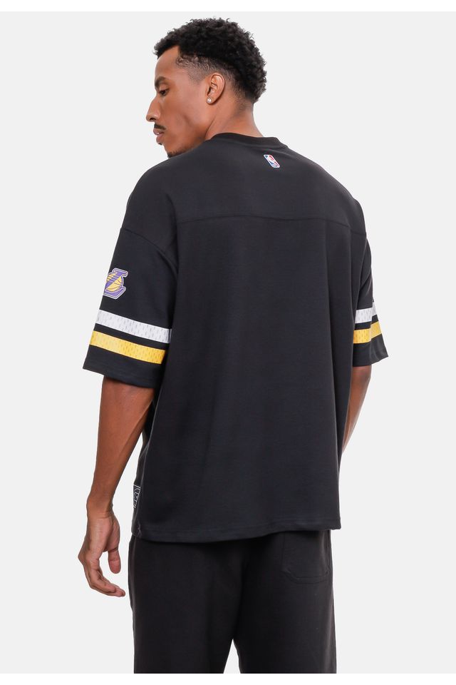 Camiseta-NBA-Oversize-Especial-Los-Angeles-Lakers-Preta