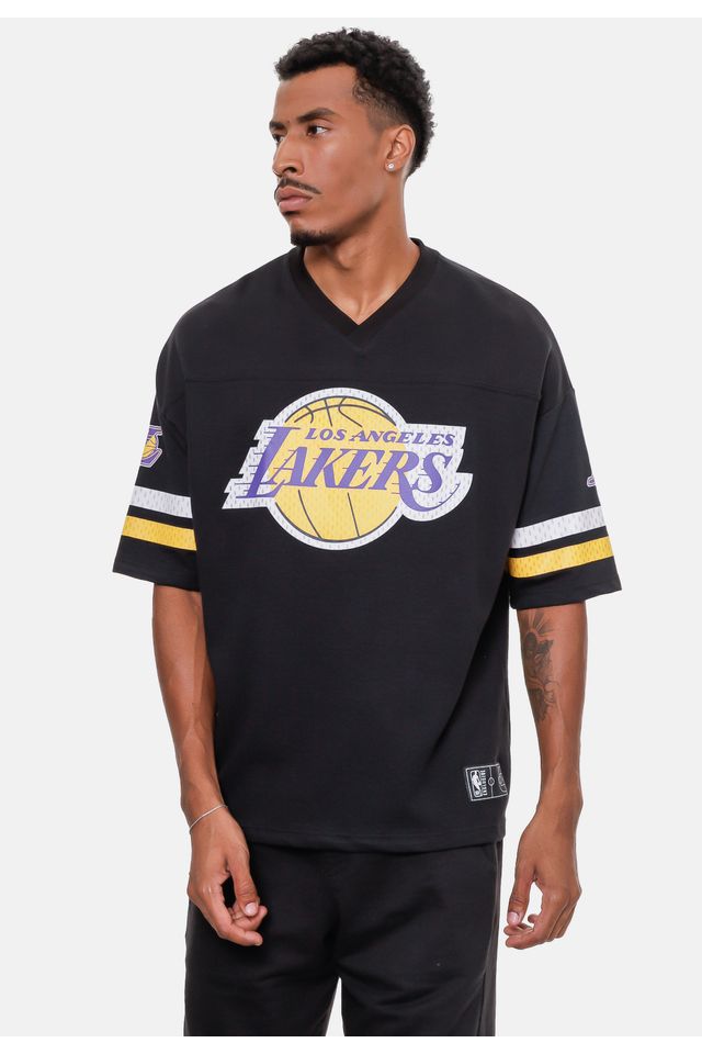 Camiseta-NBA-Oversize-Especial-Los-Angeles-Lakers-Preta