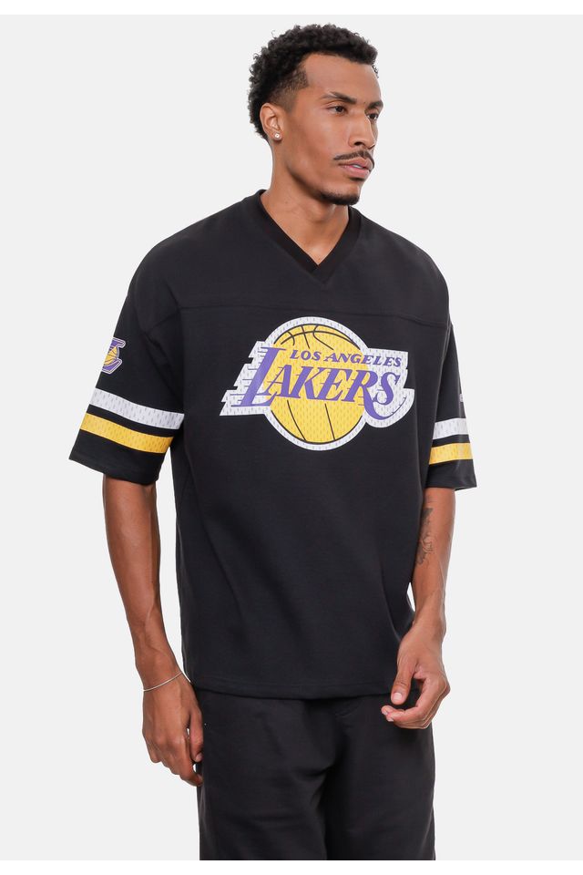 Camiseta-NBA-Oversize-Especial-Los-Angeles-Lakers-Preta