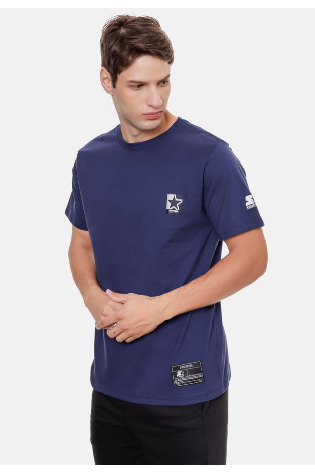 Camiseta-Starter-Estampada-Azul-Marinho