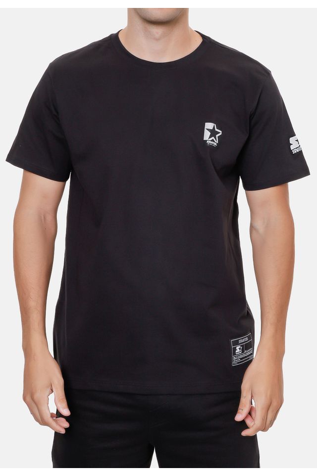 Camiseta-Starter-Estampada-Preta