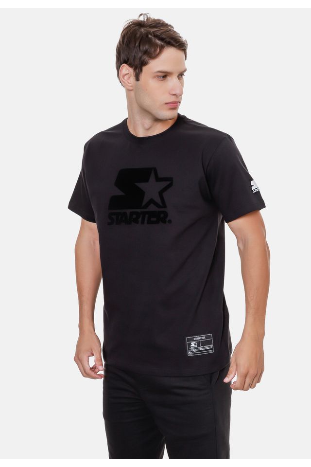 Camiseta-Starter-Estampada-Preta