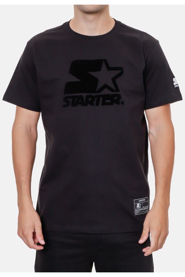 Camiseta-Starter-Estampada-Preta