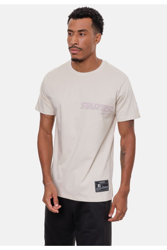 Camiseta-Starter-Estampada-Areia