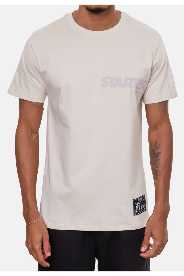 Camiseta-Starter-Estampada-Areia