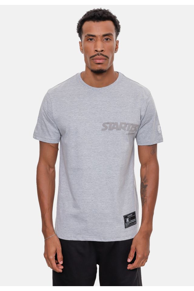 Camiseta-Starter-Estampada-Cinza-Mescla