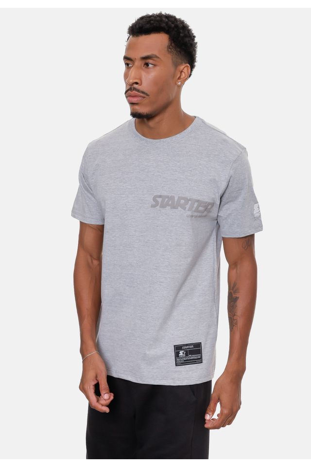 Camiseta-Starter-Estampada-Cinza-Mescla