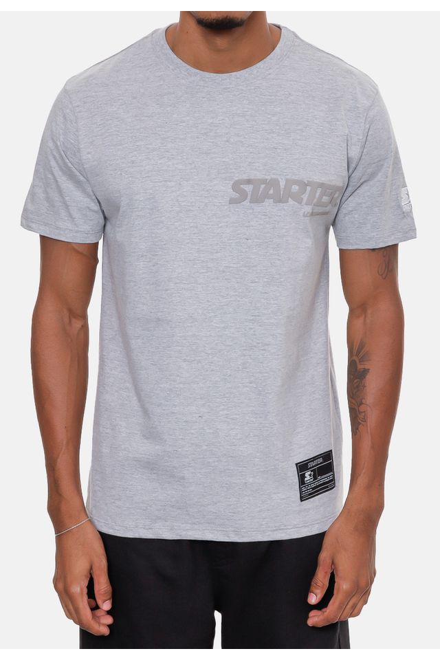 Camiseta-Starter-Estampada-Cinza-Mescla