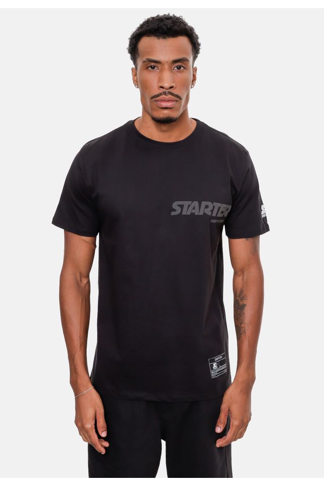 Camiseta-Starter-Estampada-Preta Camiseta-Starter-Estampada-Preta