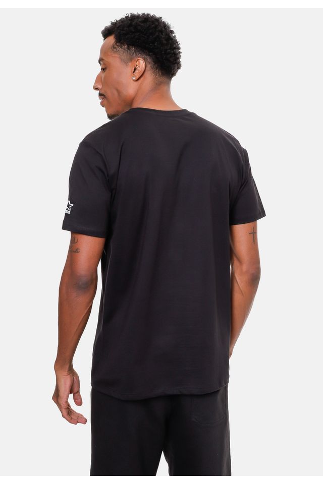 Camiseta-Starter-Estampada-Preta