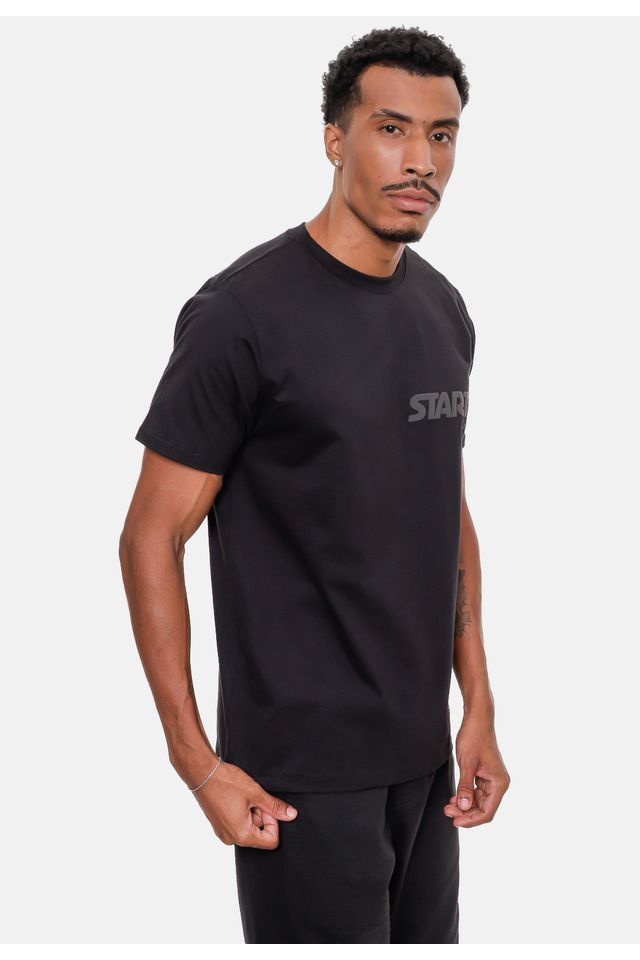Camiseta-Starter-Estampada-Preta