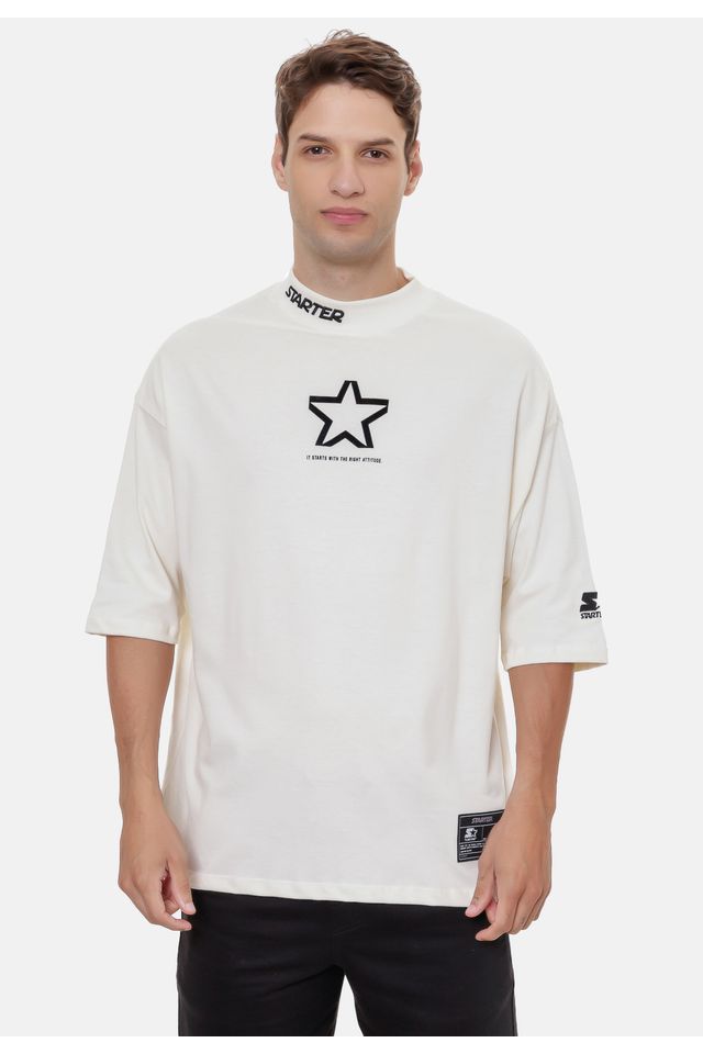 Camiseta-Starter-Oversize-Especial-Off-White Camiseta-Starter-Oversize-Especial-Off-White