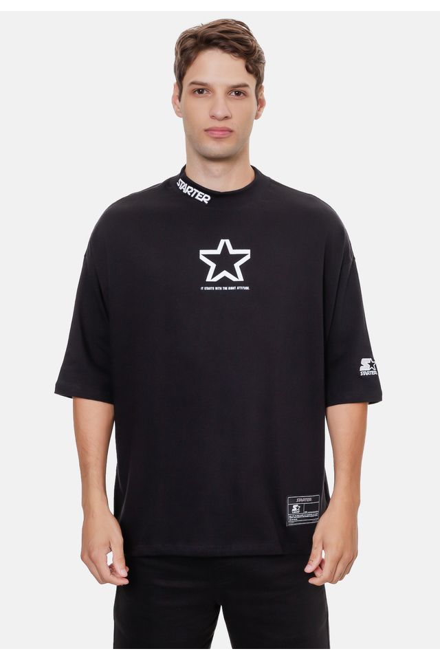 Camiseta-Starter-Oversize-Especial-Preta Camiseta-Starter-Oversize-Especial-Preta