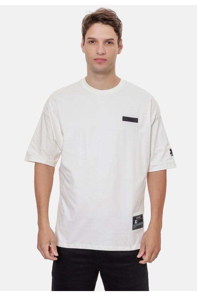 Camiseta-Starter-Oversize-Off-White Camiseta-Starter-Oversize-Off-White
