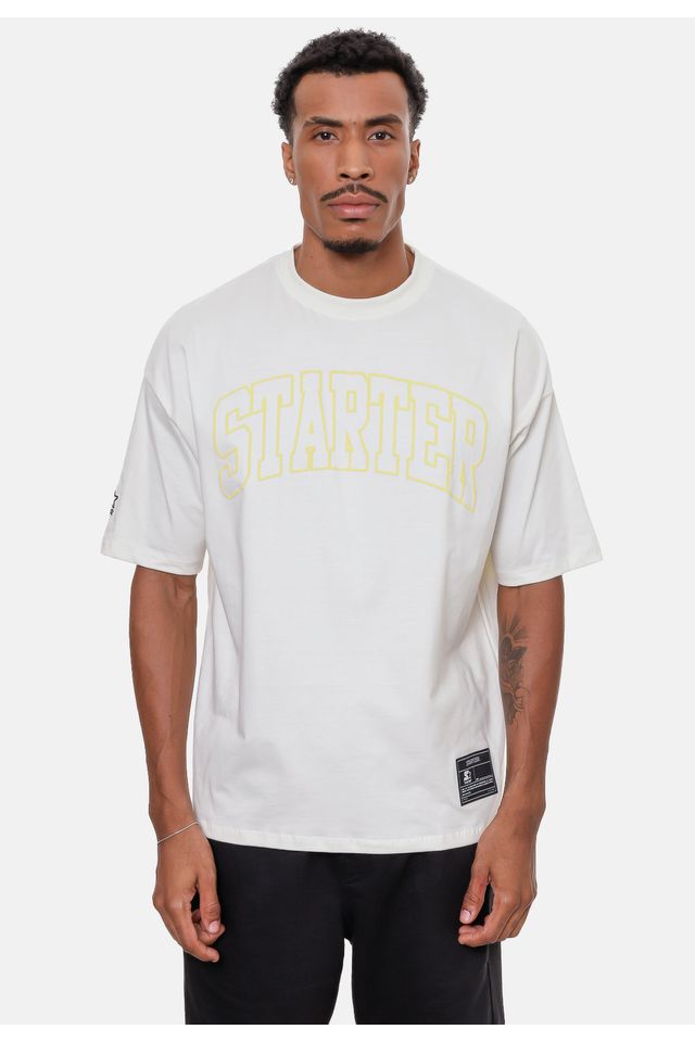 Camiseta-Starter-Oversize-Off-White Camiseta-Starter-Oversize-Off-White