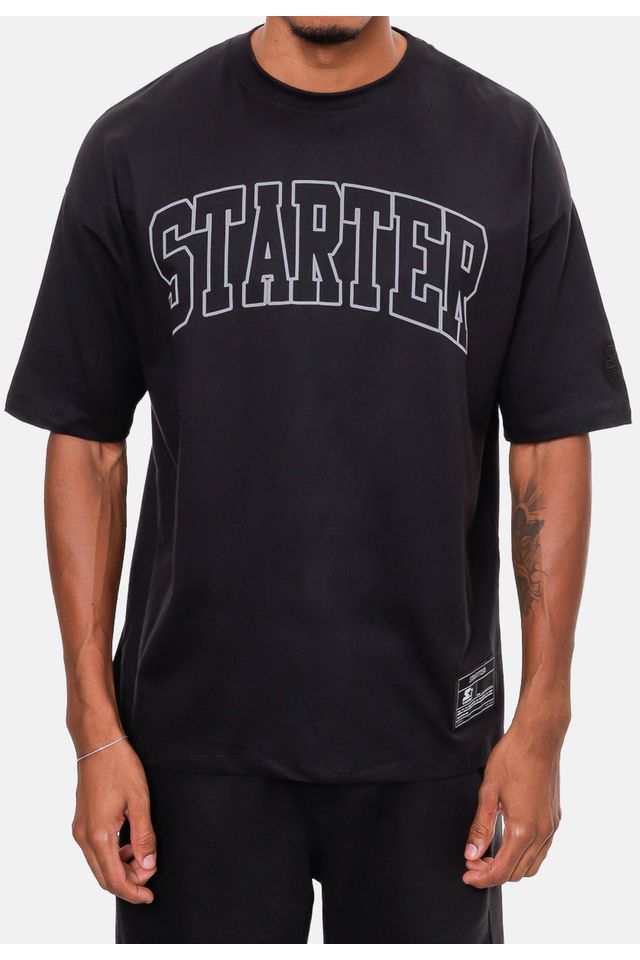 Camiseta-Starter-Oversize-Preta