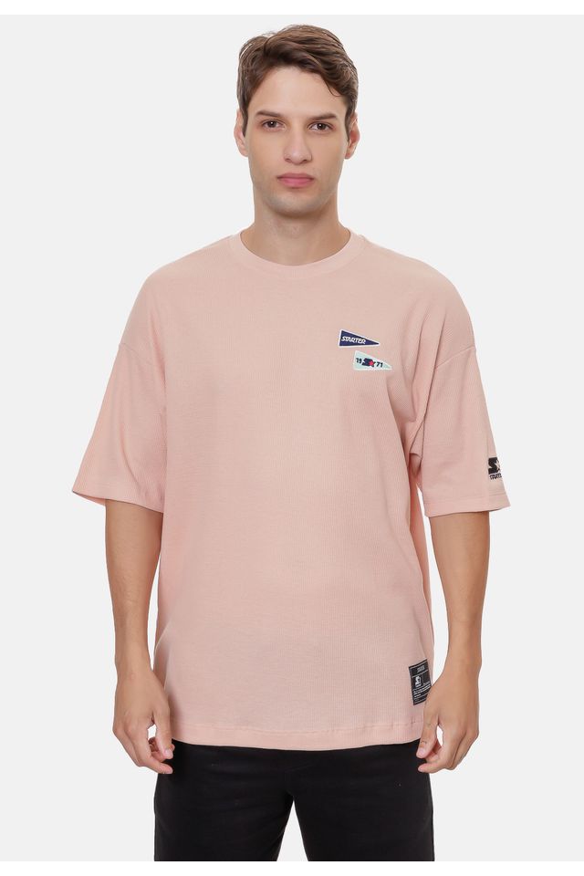 Camiseta-Starter-Oversize-Bege Camiseta-Starter-Oversize-Bege