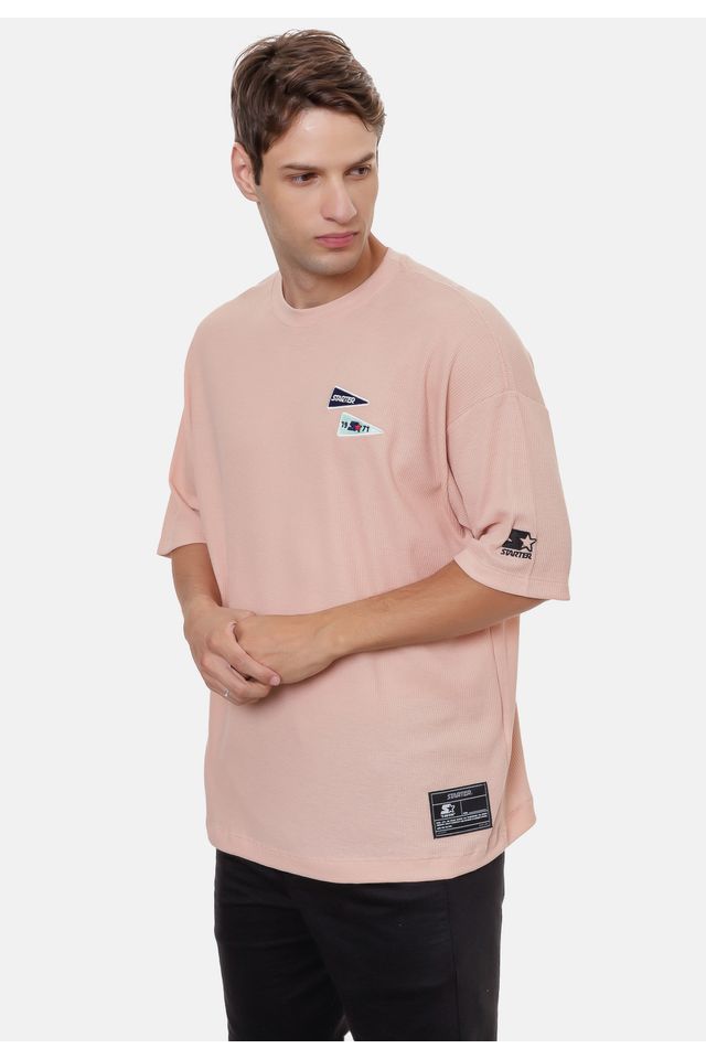 Camiseta-Starter-Oversize-Bege