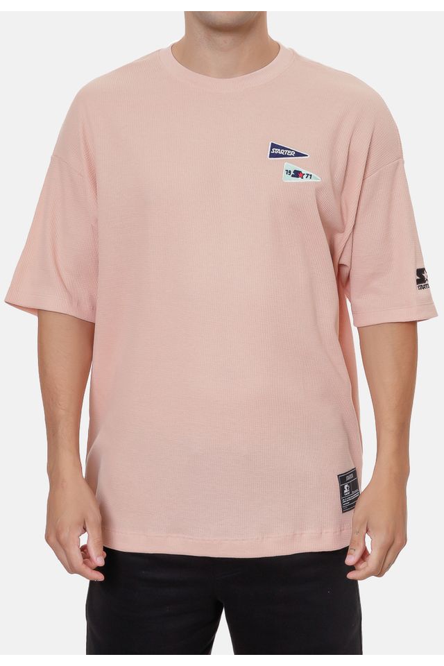 Camiseta-Starter-Oversize-Bege