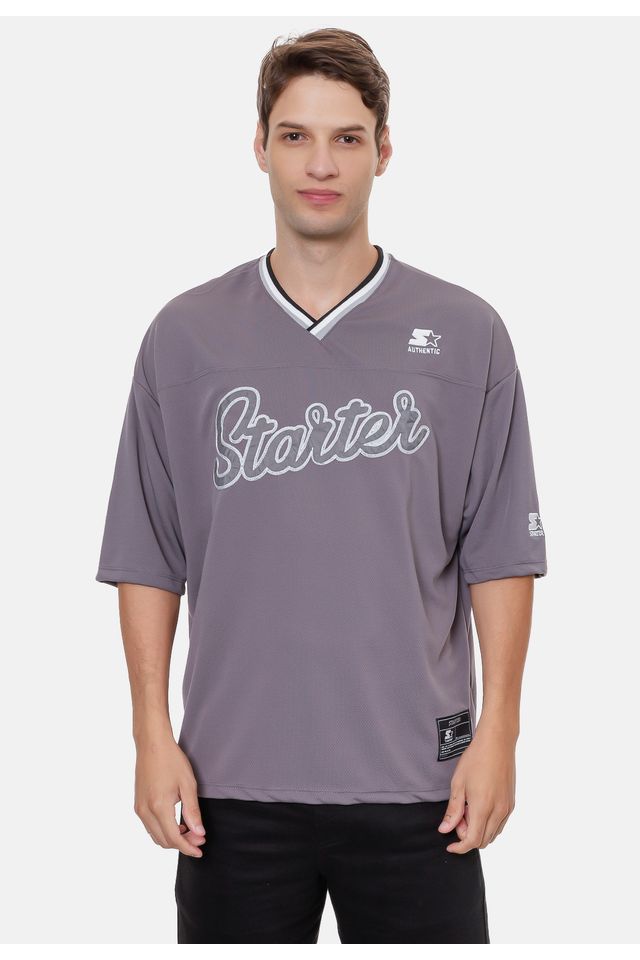 Camiseta-Starter-Oversize-Grafite-Mescla Camiseta-Starter-Oversize-Grafite-Mescla