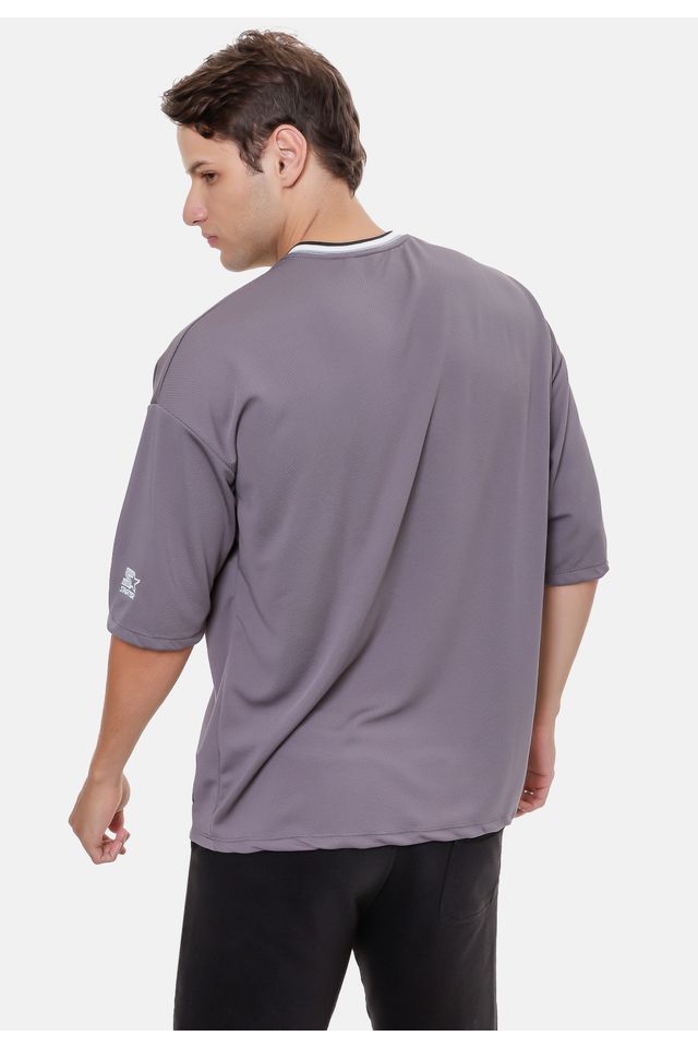 Camiseta-Starter-Oversize-Grafite-Mescla