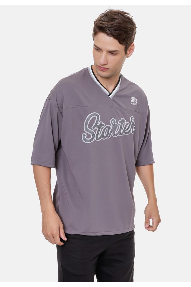 Camiseta-Starter-Oversize-Grafite-Mescla