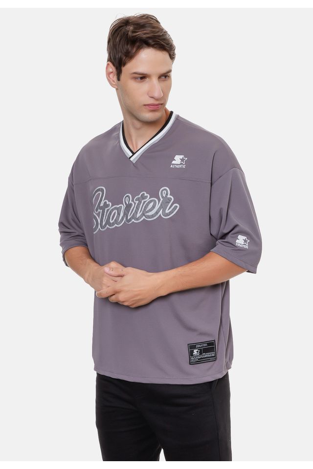 Camiseta-Starter-Oversize-Grafite-Mescla