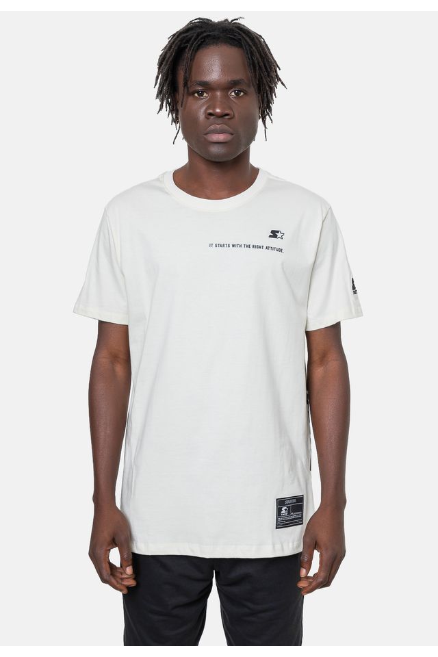 Camiseta-Starter-Estampada-Off-White Camiseta-Starter-Estampada-Off-White
