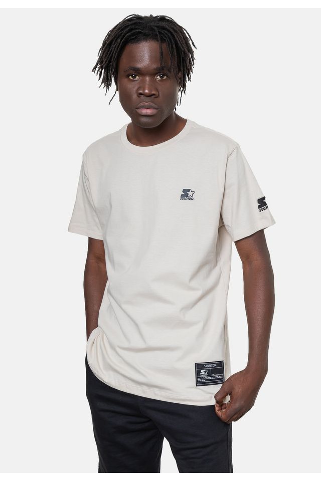 Camiseta-Starter-Estampada-Areia