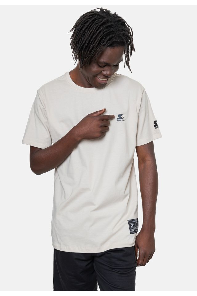 Camiseta-Starter-Estampada-Areia