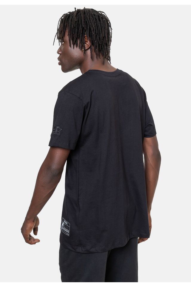 Camiseta-Starter-Estampada-Preta