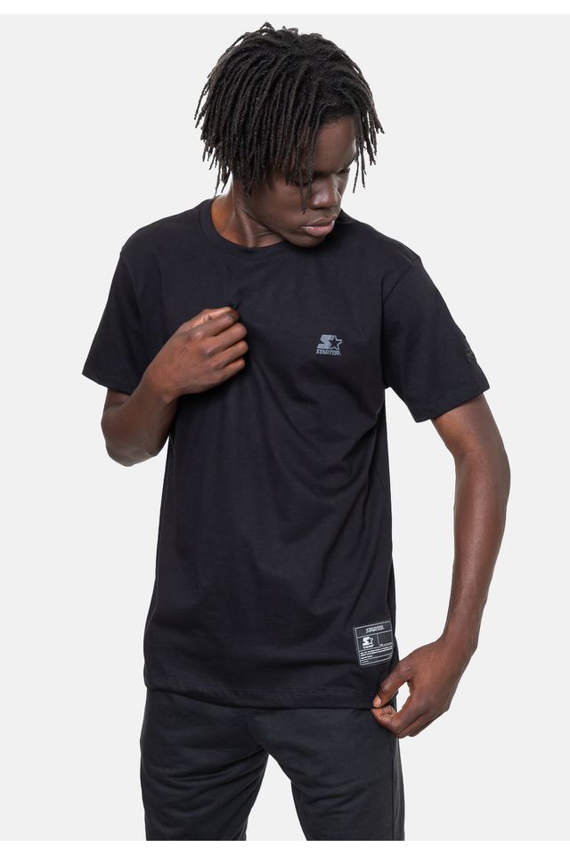 Camiseta-Starter-Estampada-Preta