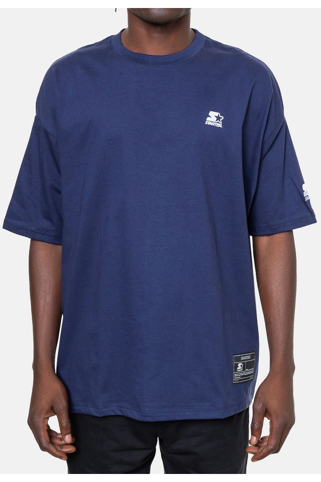 Camiseta-Starter-Oversize-Azul-Marinho
