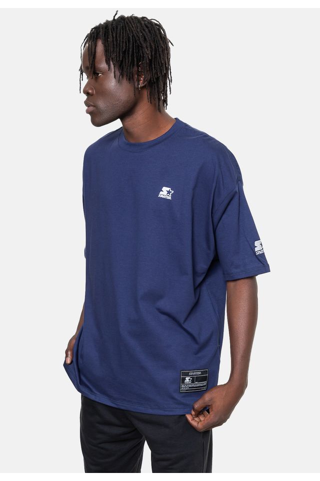 Camiseta-Starter-Oversize-Azul-Marinho