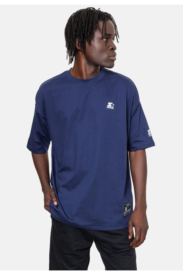 Camiseta-Starter-Oversize-Azul-Marinho