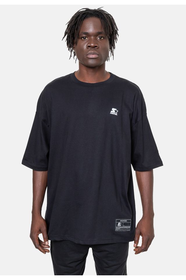 Camiseta-Starter-Oversize-Preta Camiseta-Starter-Oversize-Preta