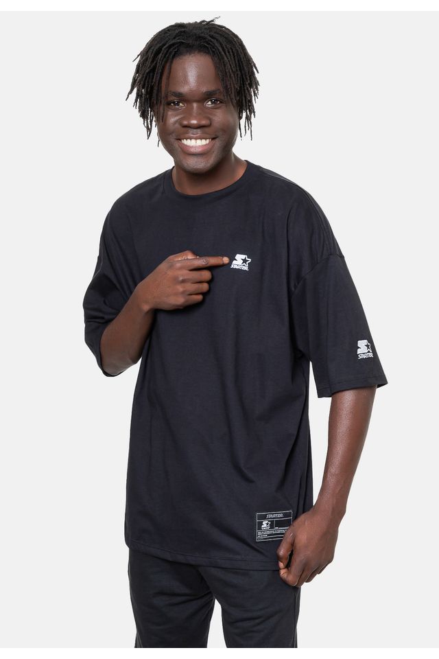 Camiseta-Starter-Oversize-Preta